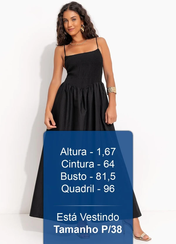 Farm - Vestido Corselet Lastex Preto 5