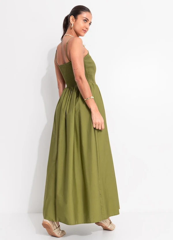 Farm - Vestido Corselet Lastex Verde 2