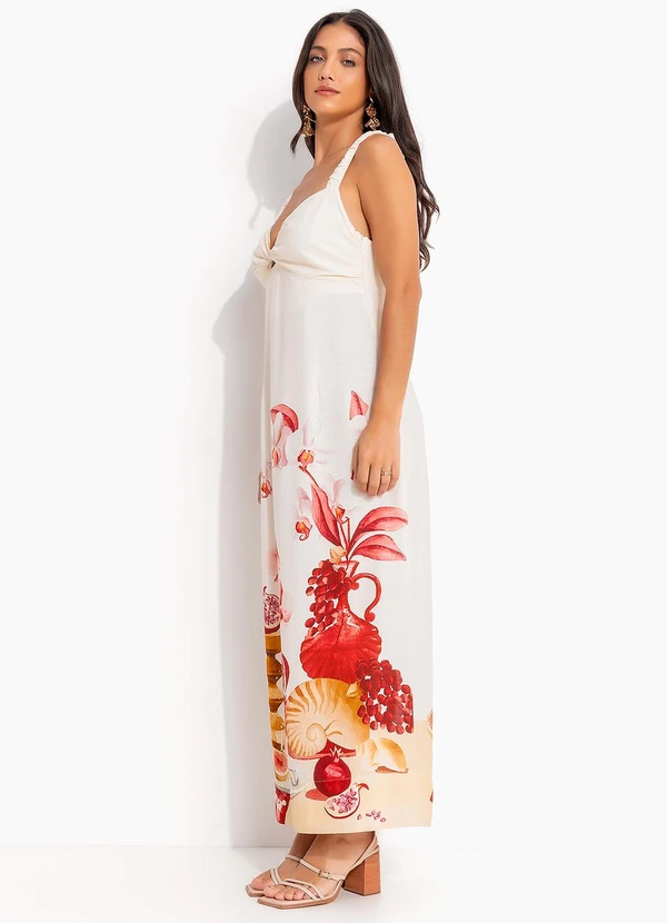 Farm - Vestido Cropped Afrodite Bege 4