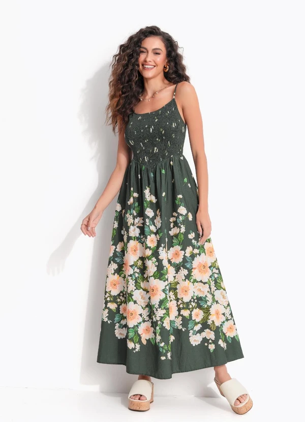 Farm - Vestido Cropped Alcinha Diana Verde