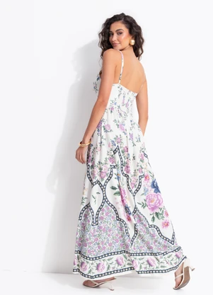 Farm - Vestido Cropped Alcinha Romance Off White - FARM
