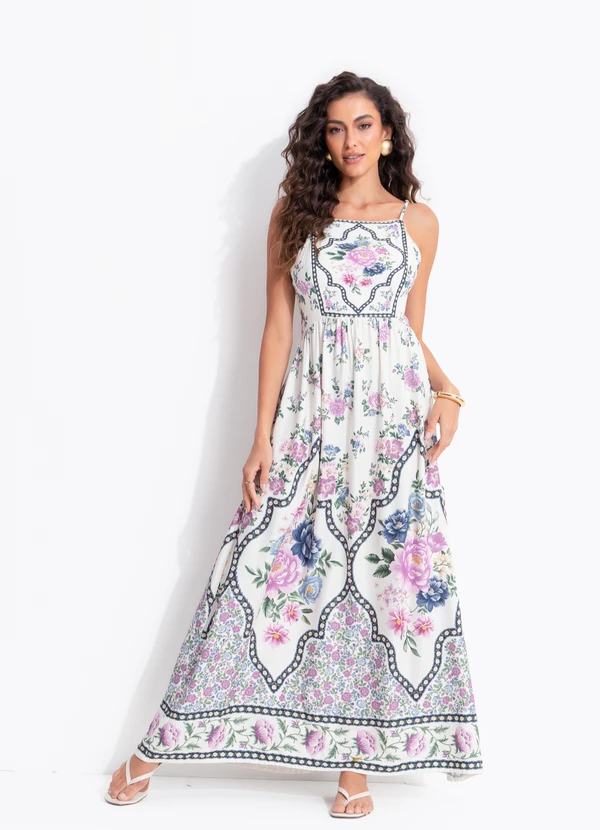 Farm - Vestido Cropped Alcinha Romance Off White