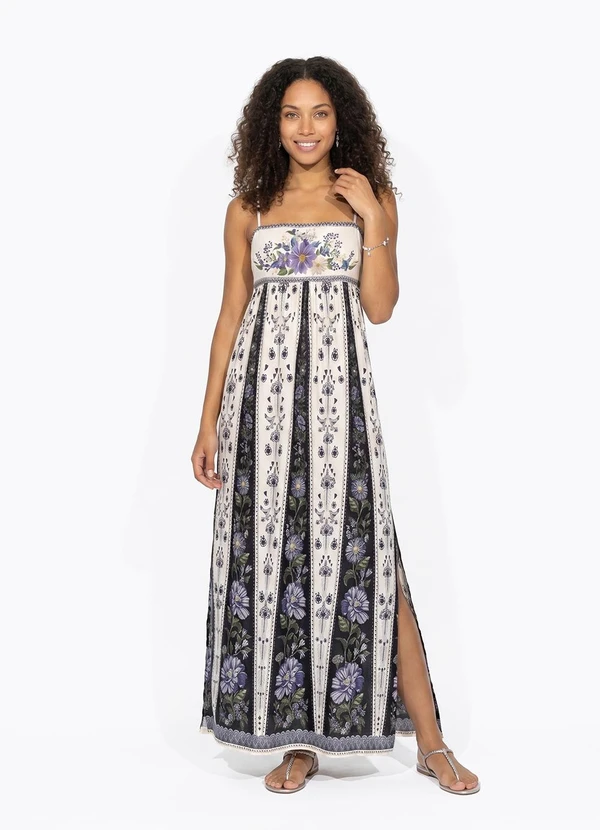 Farm - Vestido Cropped Alina Bege