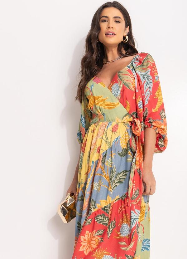 Farm - Vestido Cropped Amalfi Mix Limonada 5