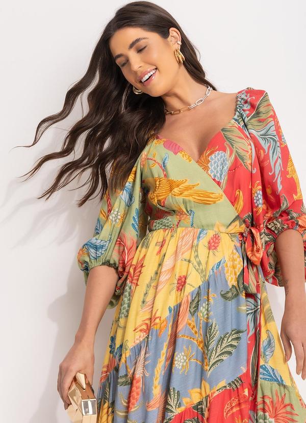 Farm - Vestido Cropped Amalfi Mix Limonada 7