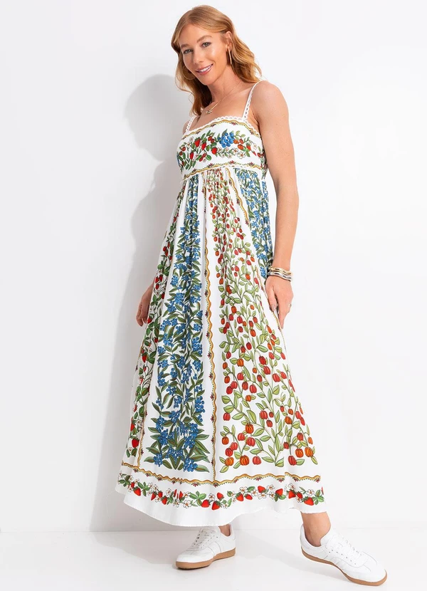 Farm - Vestido Cropped Amor de Fruta Off White 3