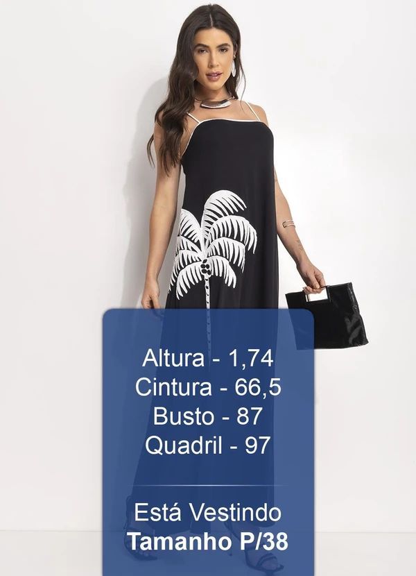 Farm - Vestido Cropped Bordado Coqueiro Preto 6