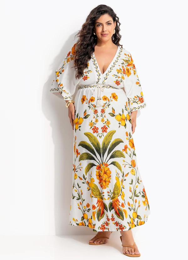 Farm - Vestido Cropped Bosque Chic Off White 11