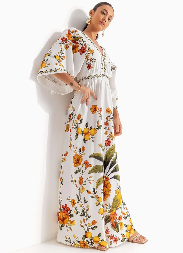 Farm - Vestido Cropped Bosque Chic Off White 3