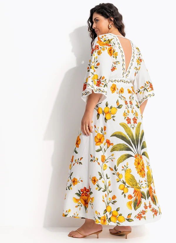 Farm - Vestido Cropped Bosque Chic Off White 9