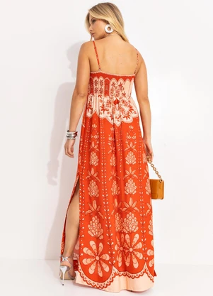 Farm - Vestido Cropped Caetana Vermelho - FARM
