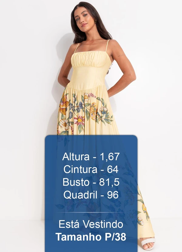 Farm - Vestido Cropped Corselet Maira Lenço Amarelo 5