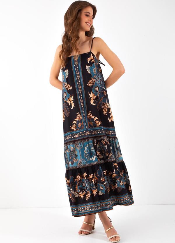 Farm - Vestido Cropped Dalia Lenço Estampado