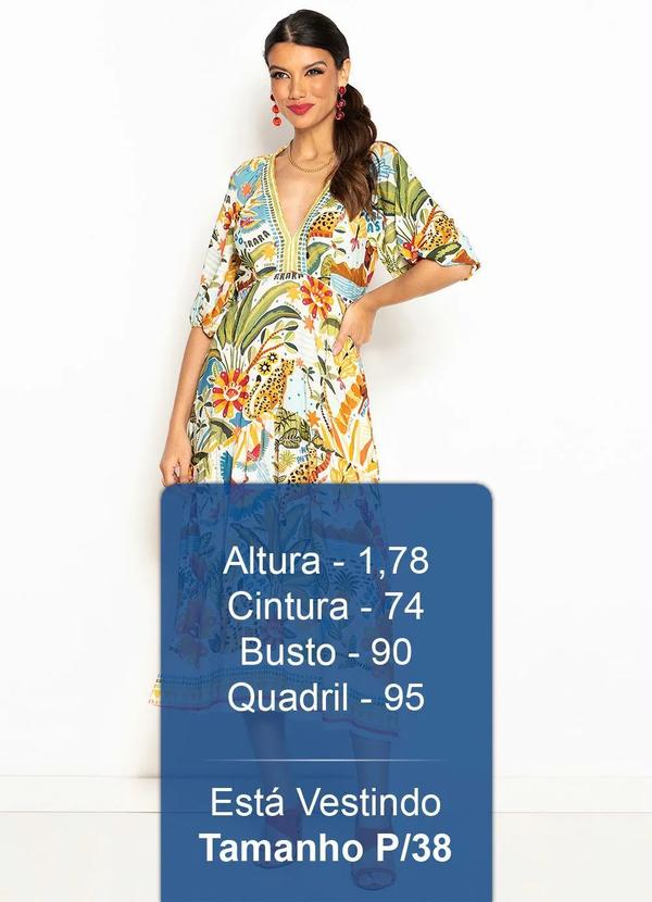 Farm - Vestido Cropped  de Viscose Tropical do Brasil Branco 5