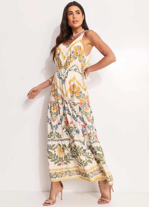 Farm - Vestido Cropped Elisa Bege 7