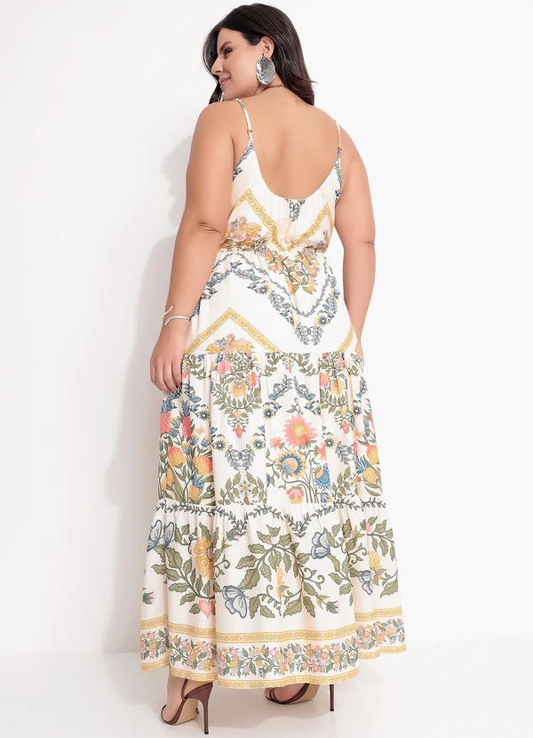 Farm - Vestido Cropped Elisa Bege 3