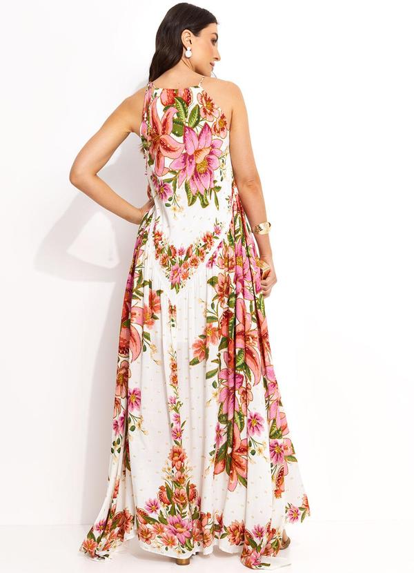 Farm - Vestido Cropped em Viscose Off White 2