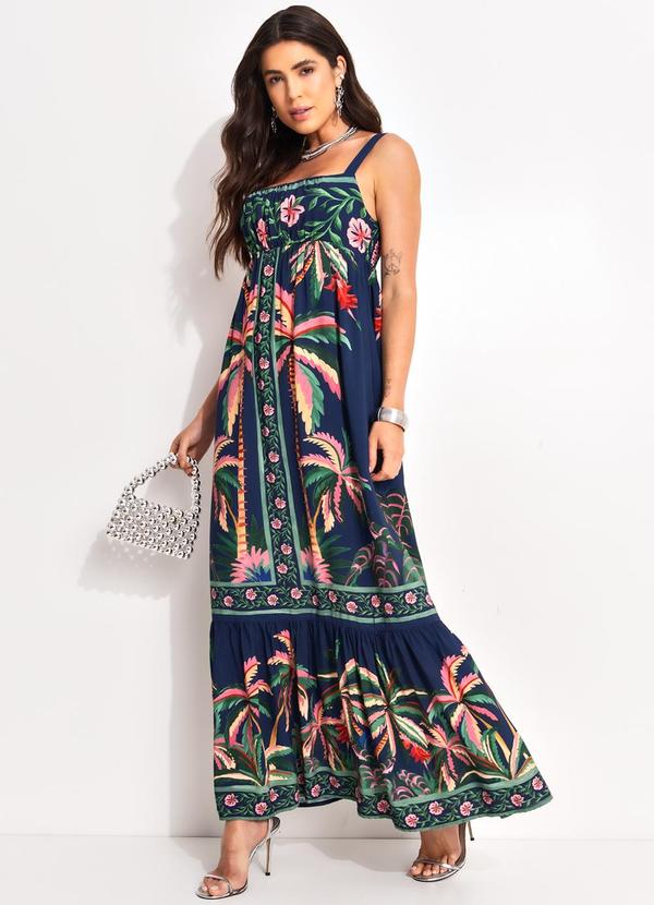 Farm - Vestido Cropped Encanto da Natureza Azul 3