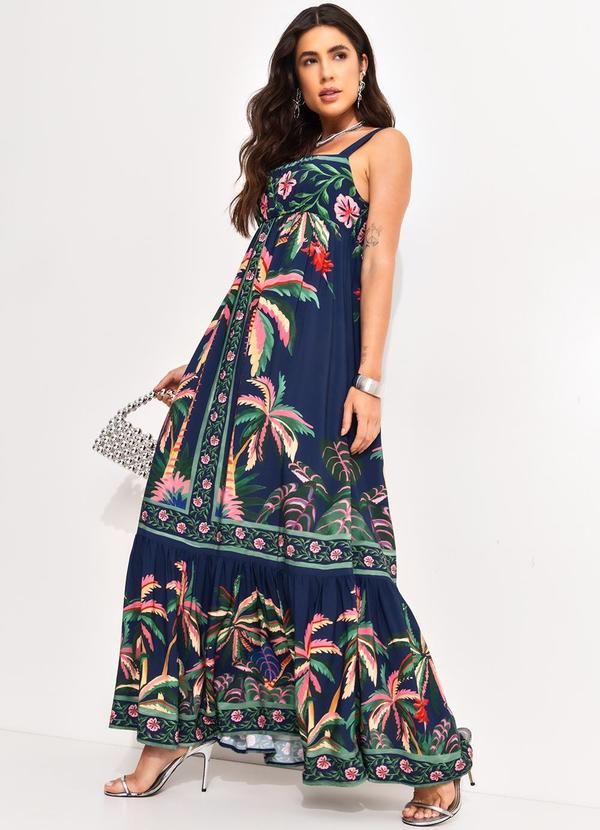 Farm - Vestido Cropped Encanto da Natureza Azul 4