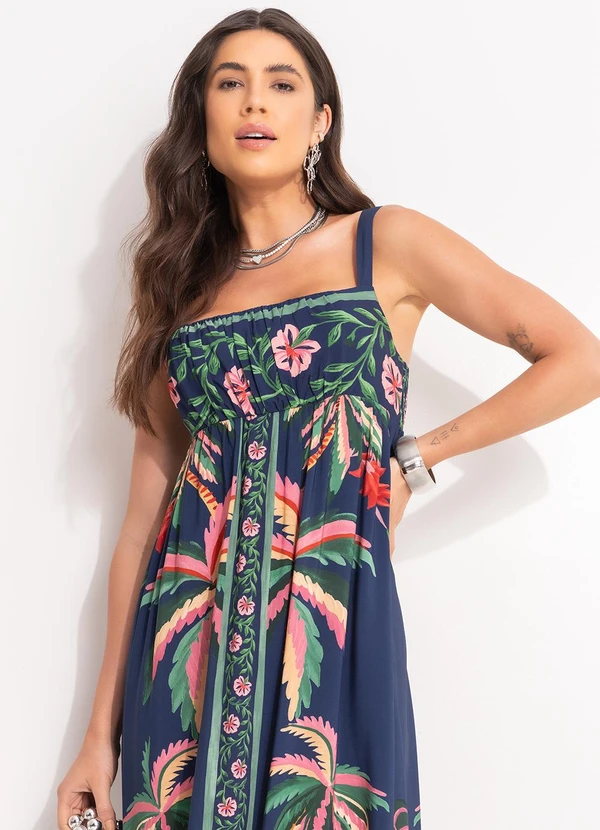 Farm - Vestido Cropped Encanto da Natureza Azul 6