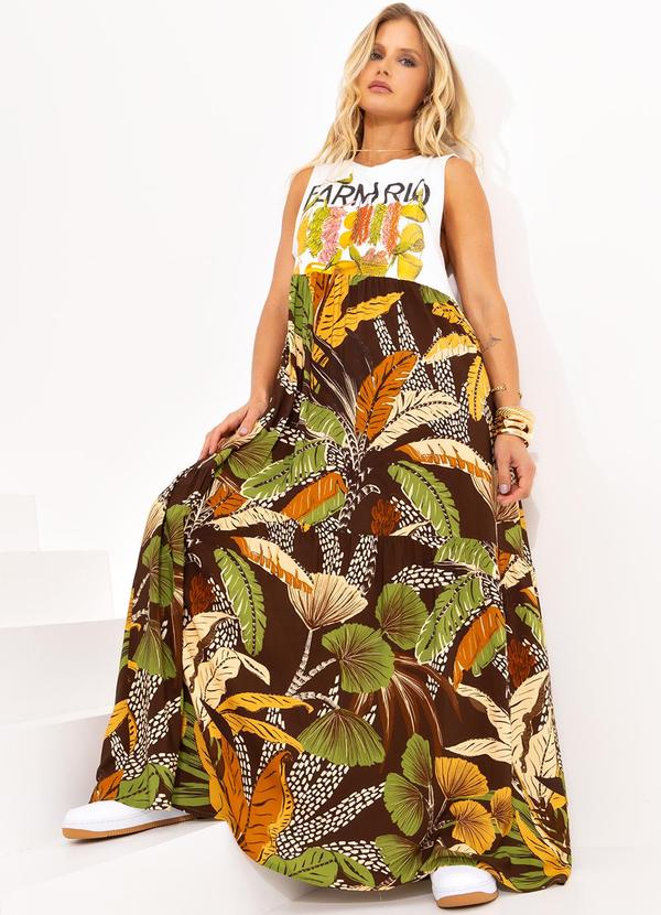 Farm - Vestido Cropped Farm Rio Feira Marrom 4