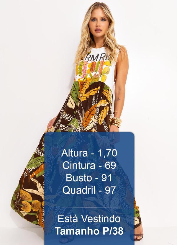 Farm - Vestido Cropped Farm Rio Feira Marrom 5