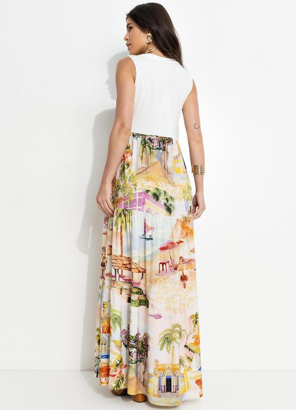 Farm - Vestido Cropped Farm Rio Pássaros Bege 2