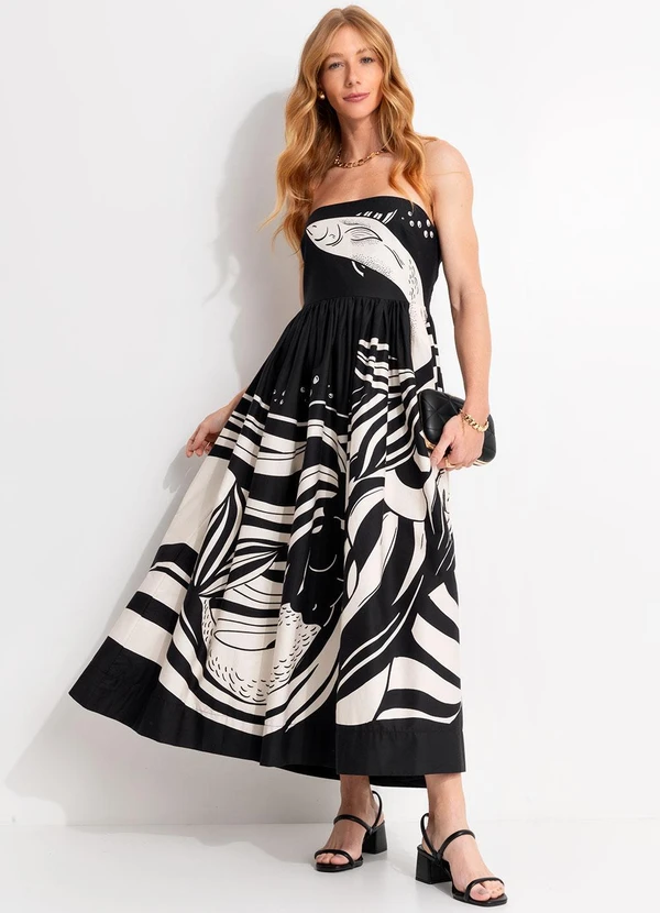 Farm - Vestido Cropped Festa de Mar Preto 6