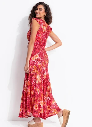 Farm - Vestido Cropped Florabela  Rosa - FARM