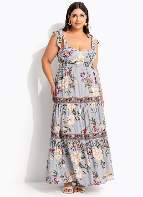 Farm - Vestido Cropped Floral Beatriz Azul 10