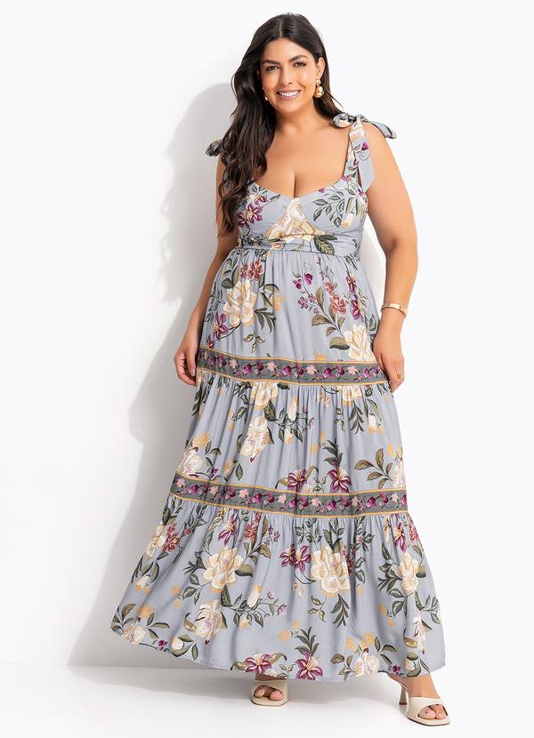 Farm - Vestido Cropped Floral Beatriz Azul 11