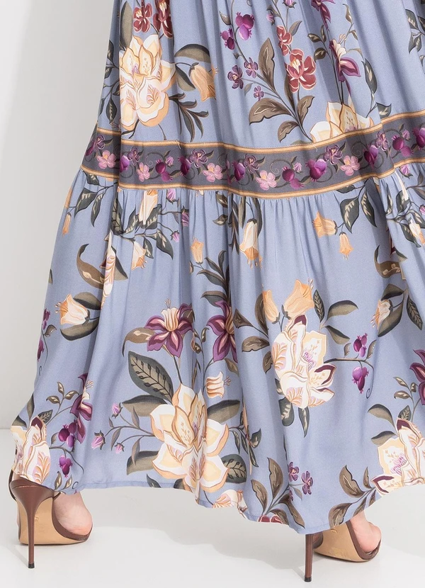 Farm - Vestido Cropped Floral Beatriz Azul 7