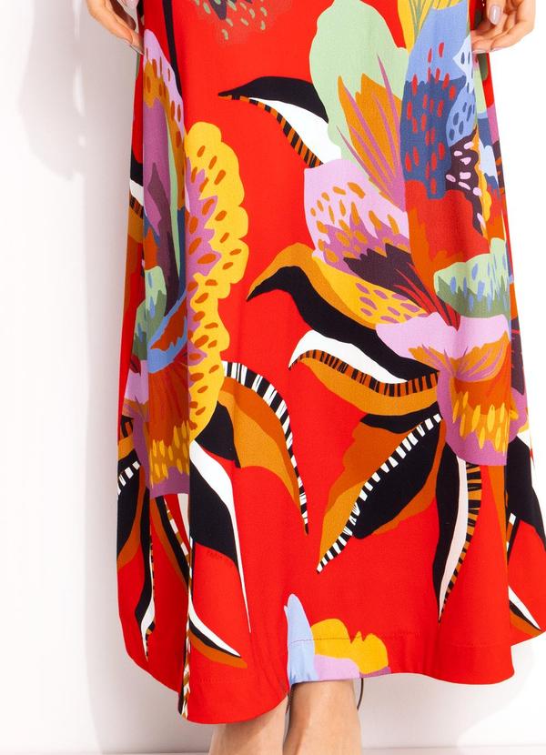 Farm - Vestido Cropped Floral Lucia Vermelho 7