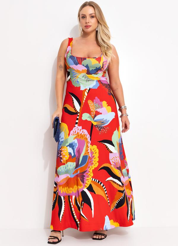 Farm - Vestido Cropped Floral Lucia Vermelho 8