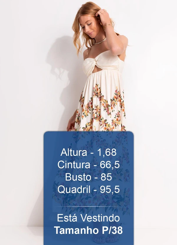 Farm - Vestido Cropped Floral Mali Bege 5