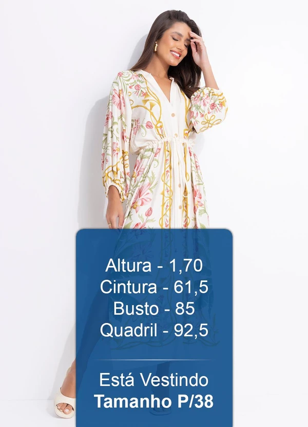 Farm - Vestido Cropped Floral Nusa Bege 5