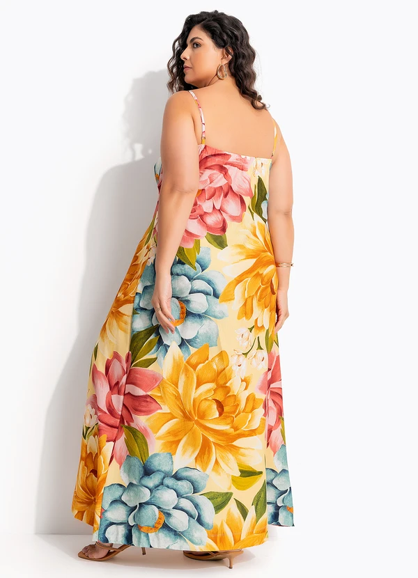 Farm - Vestido Cropped Floral Rebeca Amarelo 7