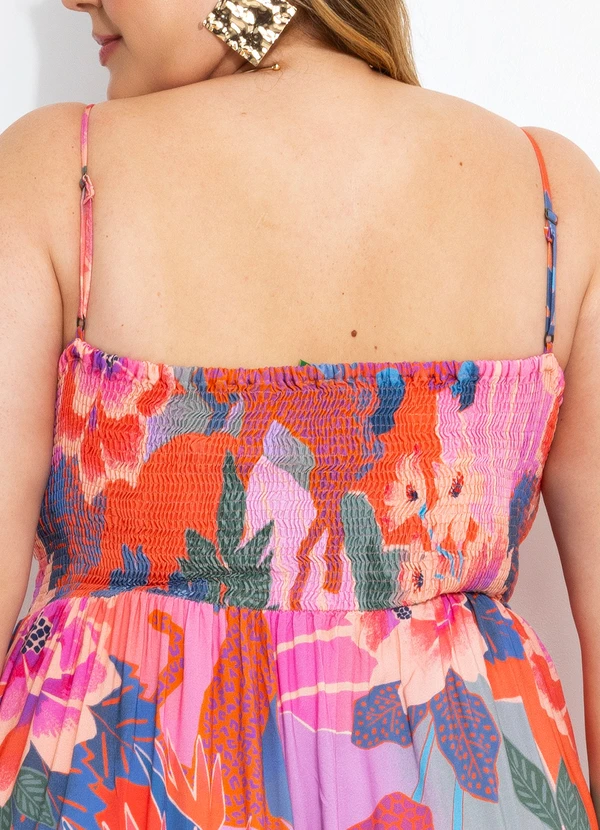 Farm - Vestido Cropped Floresta Florida Rosa 14