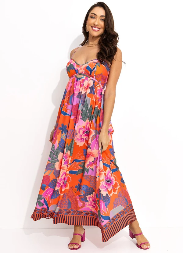 Farm - Vestido Cropped Floresta Florida Rosa 3