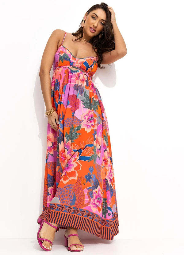 Farm - Vestido Cropped Floresta Florida Rosa 5