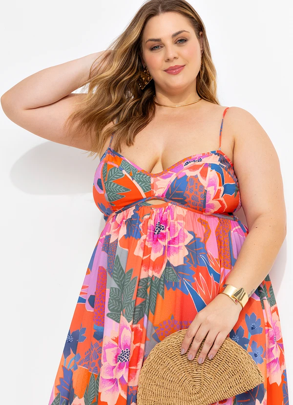 Farm - Vestido Cropped Floresta Florida Rosa 10