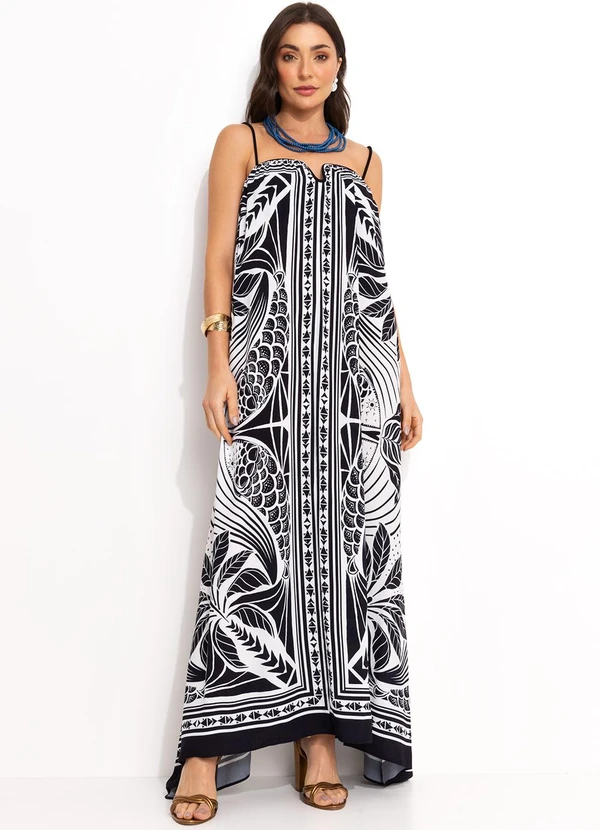 Farm - Vestido Cropped Foz Preto