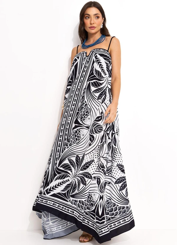 Farm - Vestido Cropped Foz Preto 3