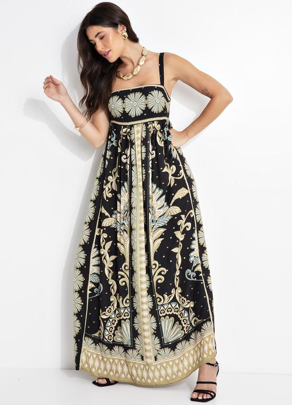 Farm - Vestido Cropped Georgia Preto 3