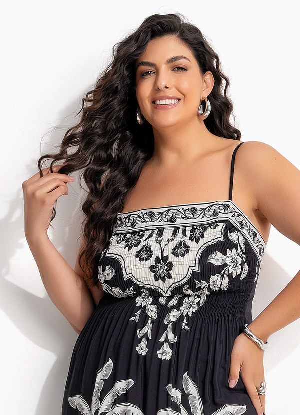 Farm - Vestido Cropped Guanacaste Preto 10