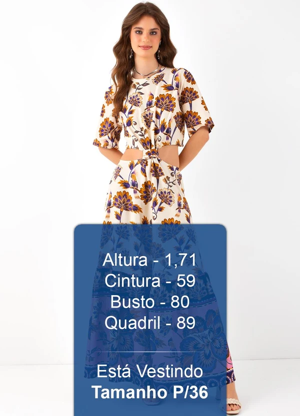 Farm - Vestido Cropped Jasmin Bege 5