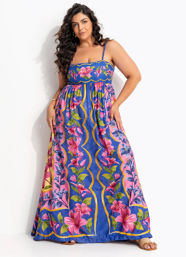 Farm - Vestido Cropped Lena Azul 7