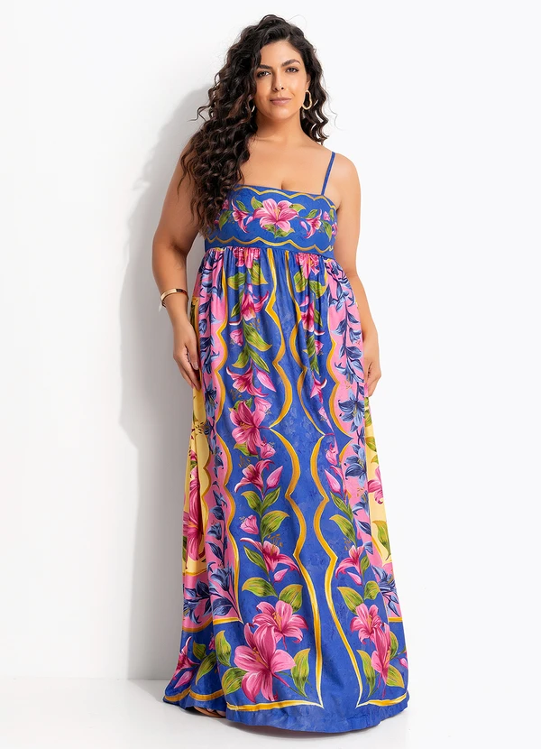 Farm - Vestido Cropped Lena Azul 9