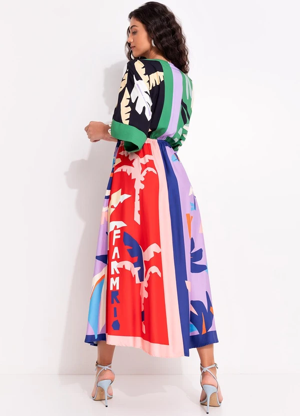 Farm - Vestido Cropped Lenço Brasil Verde 2