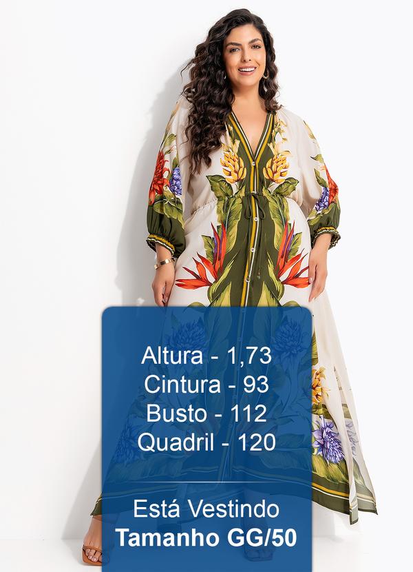 Farm - Vestido Cropped Lenço Tropical Bege 11